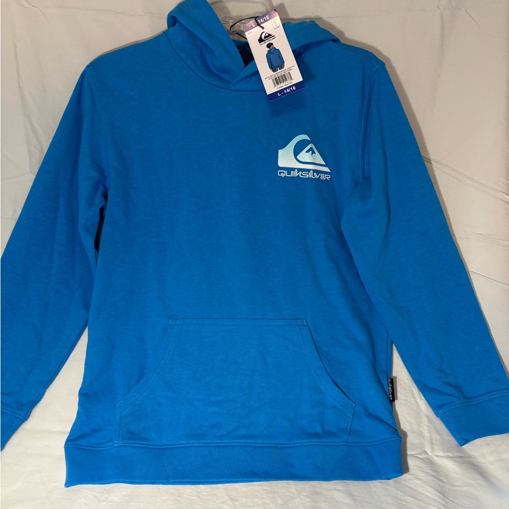 🆕 Quiksilver Youth Pullover Hoodie, L 14/16 - NWT